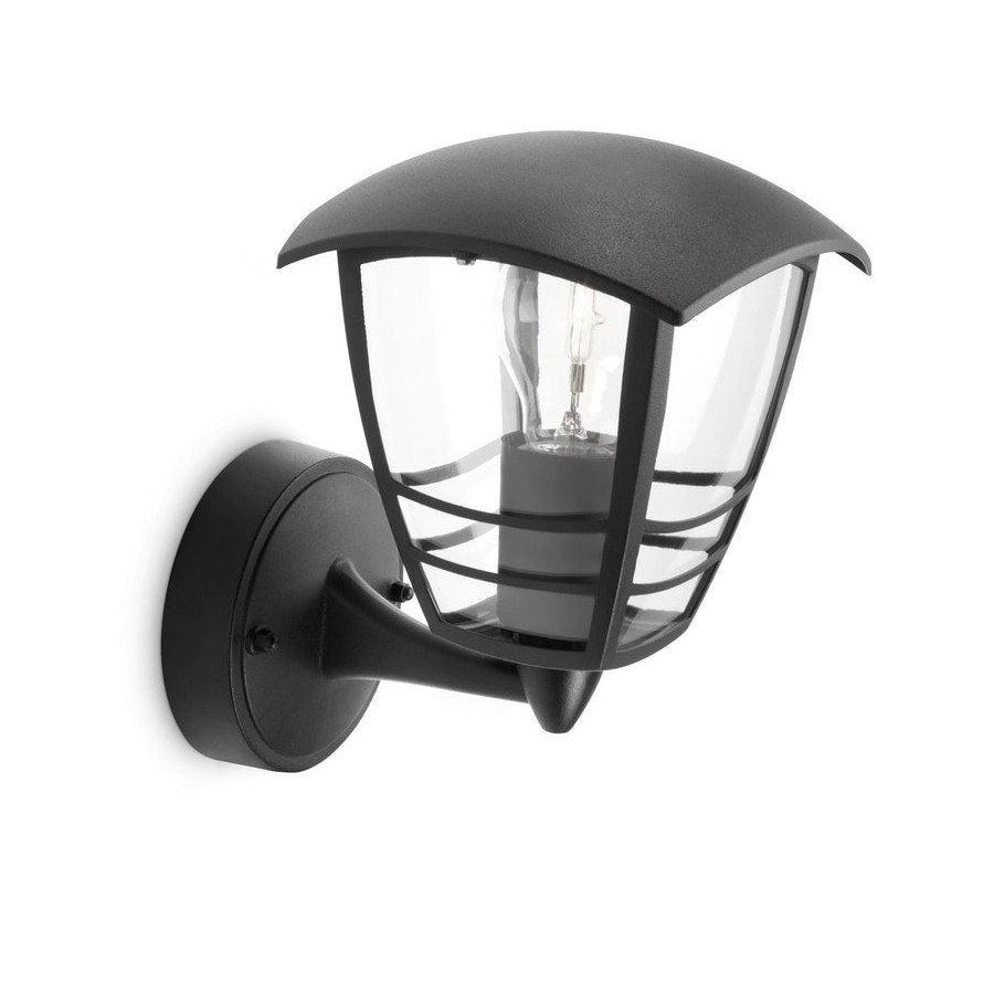 Aplique exterior pared 1x60w negro mod. creek philips