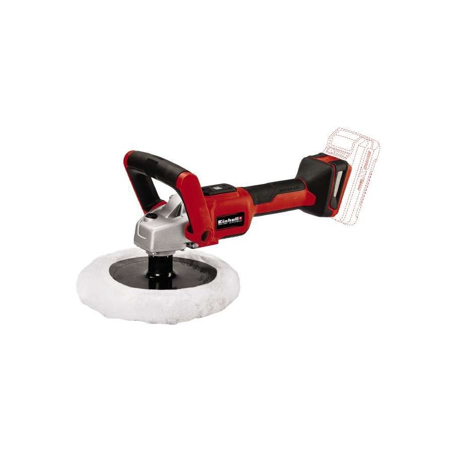 Einhell pulidora inalámbrica ce-cp 18/180 li e-solo