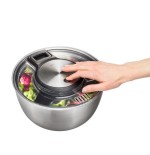 Spinner para ensaladas gefu 28160 speed wing, acero inoxidable