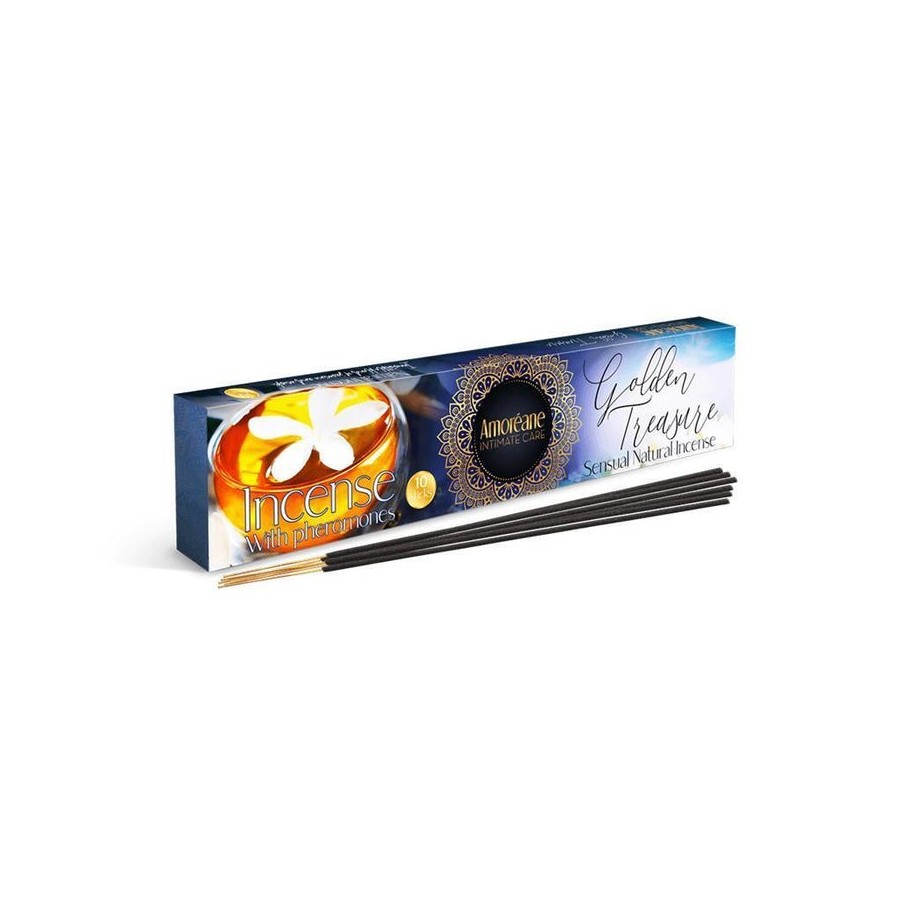 Amoreane - golden treasure incienso con feromonas aroma jazmin