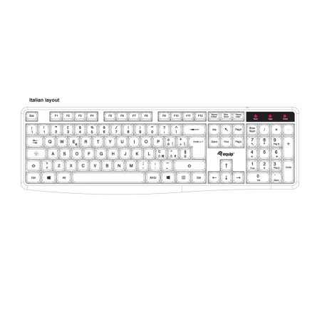 Teclado usb equip life 105 teclas italiano 245213