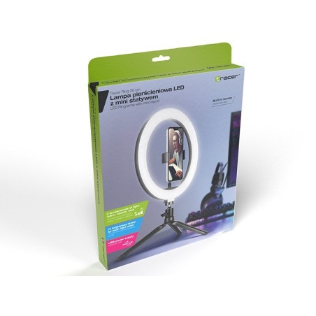 Tracer ring lámpara de anillo mini trípode de 26 cm
