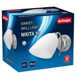 Lámpara de pared activejet aje-nikita 1p e27 1x60w níquel