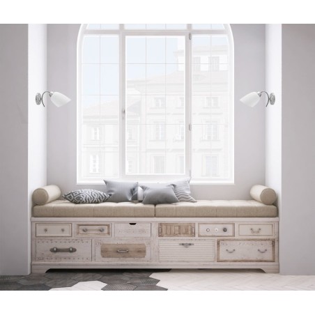 Lámpara de pared activejet aje-nikita 1p e27 1x60w níquel