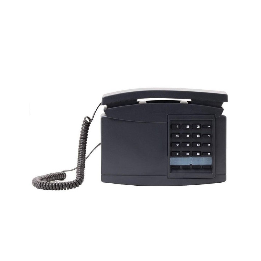 Teléfono de pared fmn b122plus, negro-gris