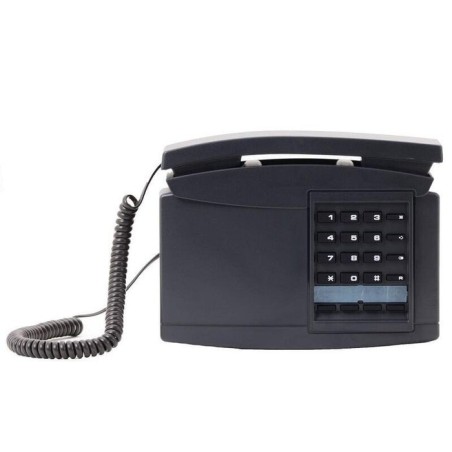 Teléfono de pared fmn b122plus, negro-gris