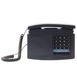 Teléfono de pared fmn b122plus, negro-gris
