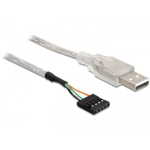Delock cable usb 2.0-a macho a conector de clavija 0.70m