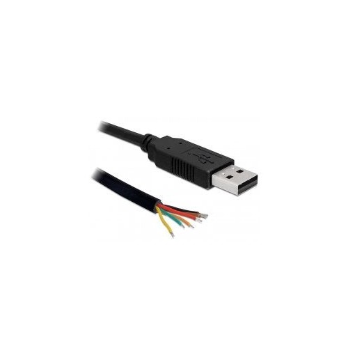 Delock cable usb 2.0 macho serial ttl 6 extremos de cable abiertos 1.8 m (5 v)