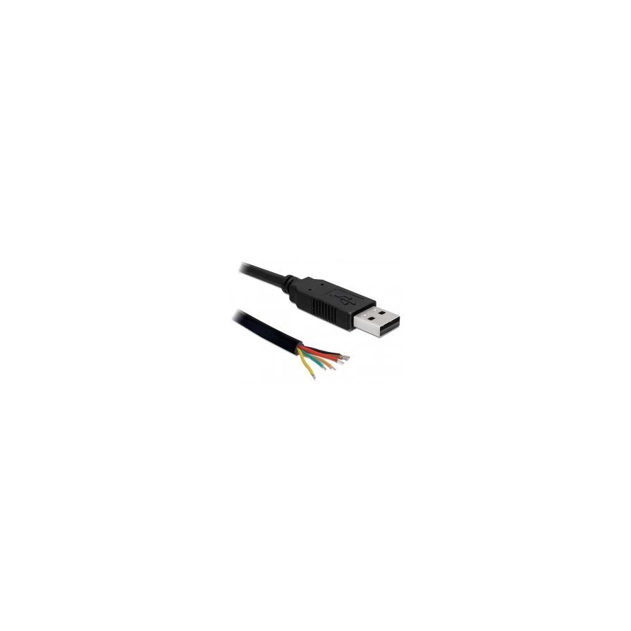 Delock cable usb 2.0 macho serial ttl 6 extremos de cable abiertos 1.8 m (5 v)