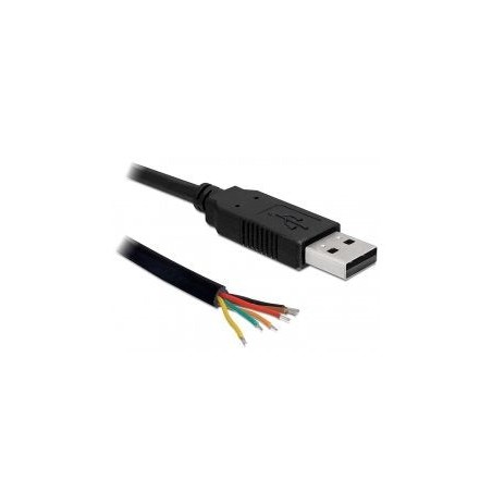 Delock cable usb 2.0 macho serial ttl 6 extremos de cable abiertos 1.8 m (5 v)