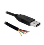 Delock cable usb 2.0 macho serial ttl 6 extremos de cable abiertos 1.8 m (5 v)