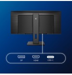 Monitor profesional ultrapanorámico curvo philips 346b1c 34' wqhd multimedia negro