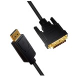 Logilink cv0131 adaptador de cable de vídeo 2 m displayport dvi negro