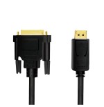Logilink cv0131 adaptador de cable de vídeo 2 m displayport dvi negro