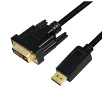 Logilink cv0132 adaptador de cable displayport dvi negro