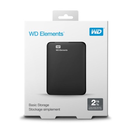 Disco externo western digital wd elements portable 2tb 2.5' usb 3.0