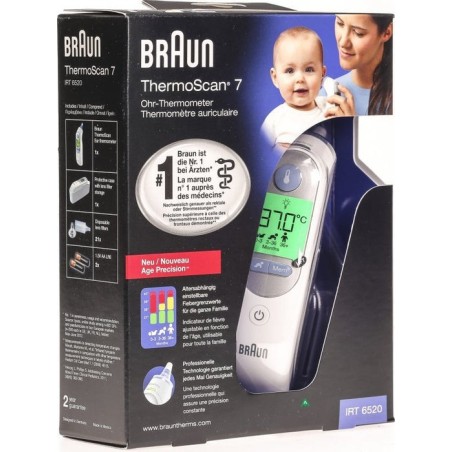Termómetro braun thermoscan® 7 irt 6520 clínico irt 6520