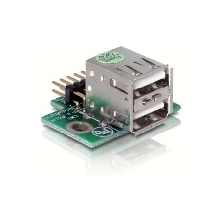Delock usb pinheader macho 2x usb2.0 hembra