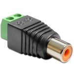 Delock 65418 adaptador terminalblock 2pin -  rca