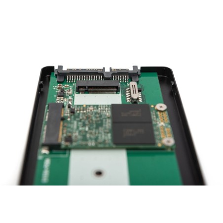 Digitus da-71118 caja para disco duro externo 2.5" caja externa para unidad de estado sólido (ssd) negro