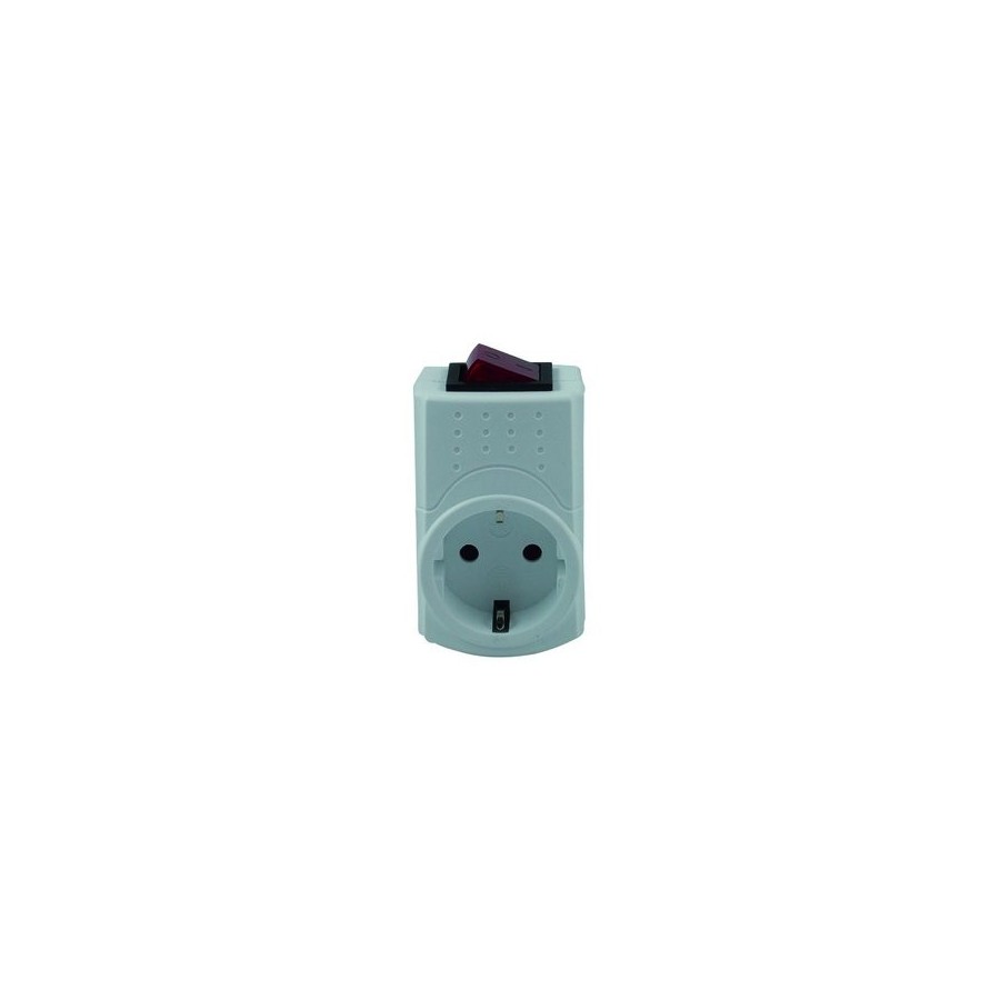Rev 0512085777 adaptador de enchufe eléctrico tipo f blanco