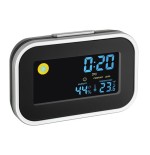 Tfa-dostmann 60.2015 despertador negro, plata
