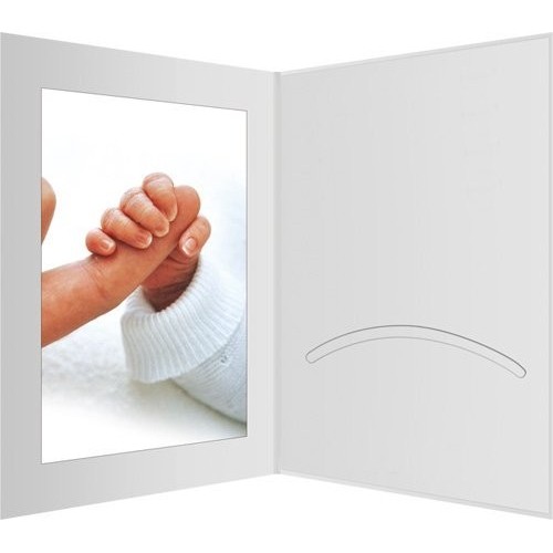 100 daiber portrafotos 13x18 blanco seda
