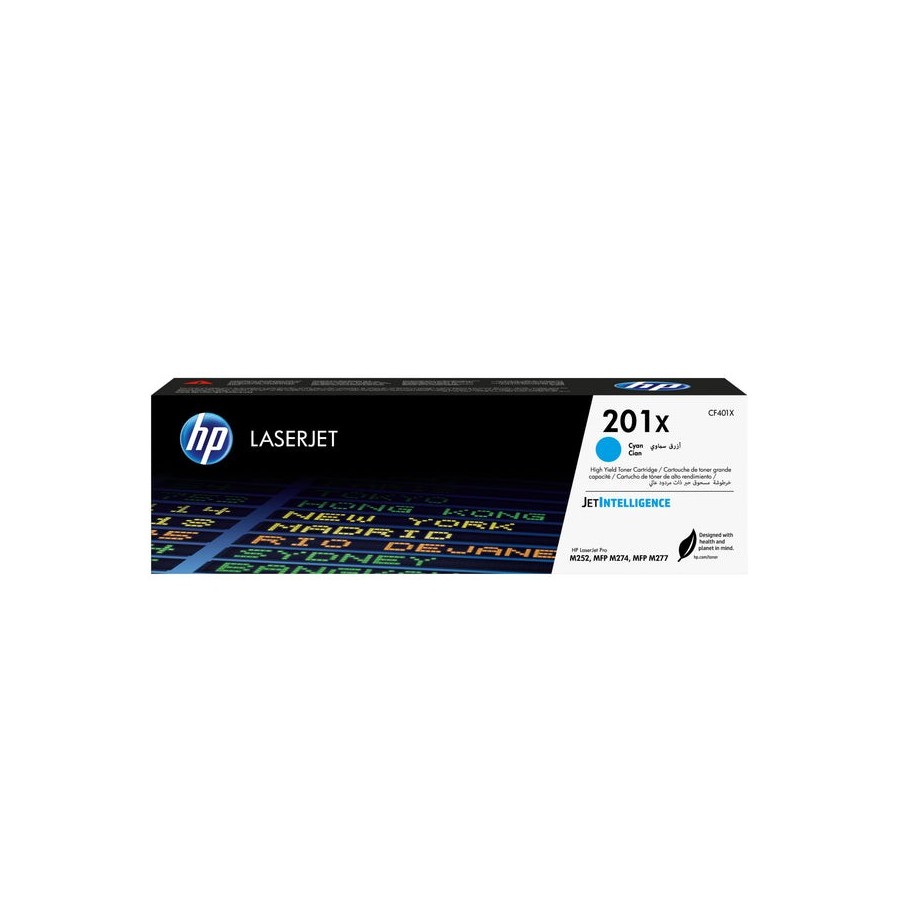 Toner original hp 201x xl cian cf401x