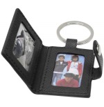 Deknudt llavero con foto en cuero negro s59ns3 3.5x4.5