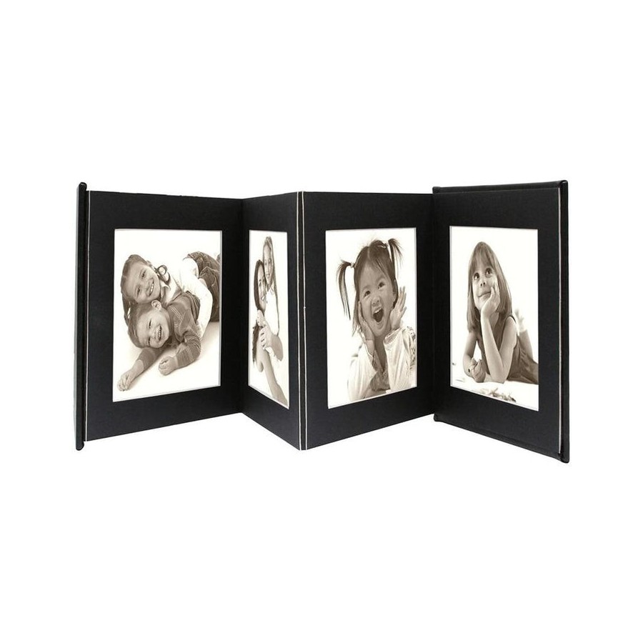 Marco deknudt a66dc2 8ph 10x15cm leporello negro con imitacion cuero para 8 fotos "10x15cm  8x10x15 8 photos