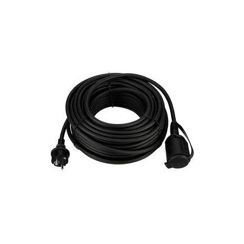 Extension rev ip44 25m negro