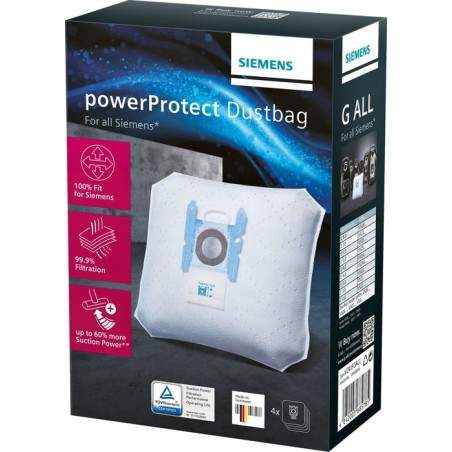 Accesorio / bolsa de aspiradora siemens powerprotect vz41fg (4 + 1) tipo g all