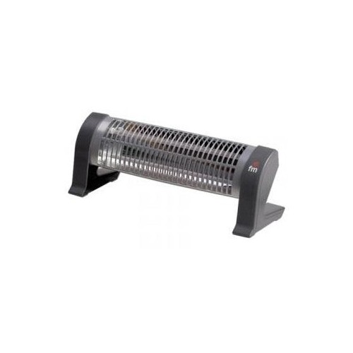 Estufa eléctrica de cuarzo fm 2302-c 1200w 2 niveles potencia (600/1200w) 2* barras cuarzo sistema seguridad anti-vuelco