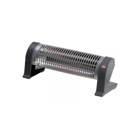 Estufa eléctrica de cuarzo fm 2302-c 1200w 2 niveles potencia (600/1200w) 2* barras cuarzo sistema seguridad anti-vuelco