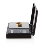 Báscula de cocina orbegozo pc 3050 negra de precisión capacidad máxima 100g escalado 0.01g pantalla lcd funciona a pilas