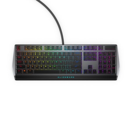 Dell teclado alienware  510k low-profile rgb mechanical gaming keyboard aw510k negro