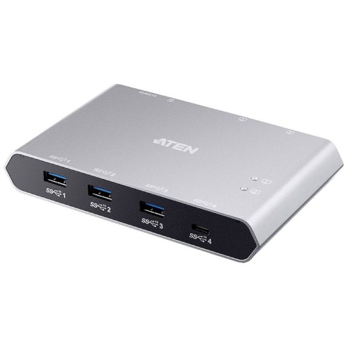Switch compartido aten us3342 de 2 puertos usb 3.2 usb-c gen 2 con paso de alimentación