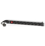 Regleta 8 tomas inte. salicru sps 8f pdu sch/sch  rack 1u/100-250v/8 salidas ac tipo f/interruptor 680ca000003