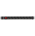 Regleta 8 tomas inte. salicru sps 8f pdu sch/sch  rack 1u/100-250v/8 salidas ac tipo f/interruptor 680ca000003