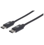 Manhattan 353342 cable usb 1 m 3.2 gen 2 (3.1 gen 2) usb c negro