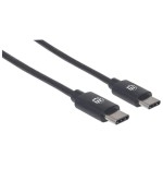 Manhattan 353342 cable usb 1 m 3.2 gen 2 (3.1 gen 2) usb c negro