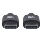 Manhattan 353342 cable usb 1 m 3.2 gen 2 (3.1 gen 2) usb c negro