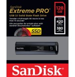 Pendrive sandisk 128gb extreme pro solid flash 128gb usb 3.1