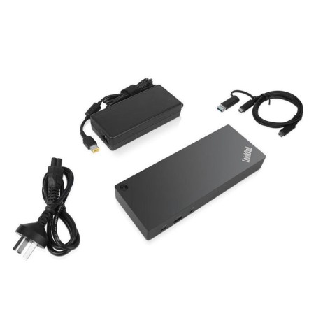 Lenovo thinkpad hybrid usb-c con usb-a dock con cable alimentación. para uk. 40af0135uk