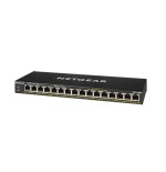 Netgear gs316pp switch no administrado gigabit ethernet (10/100/1000) negro energía sobre ethernet (poe)