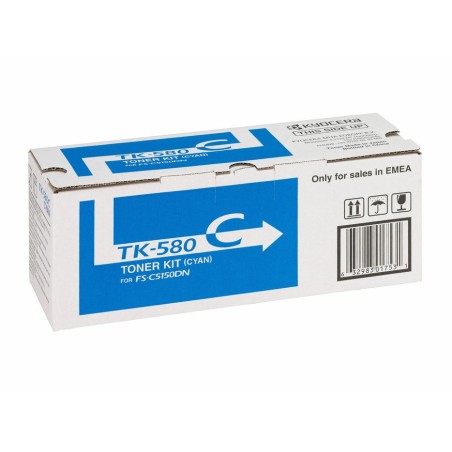 Kyocera tóner cian tk-580c 1t02ktcnl0  2800 copias
