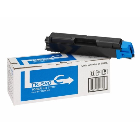 Kyocera tóner cian tk-580c 1t02ktcnl0  2800 copias