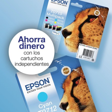 Epson tinta originalt0715 color y black pack 4 unidades para epson stylus d120 /dx4400 / dx4450