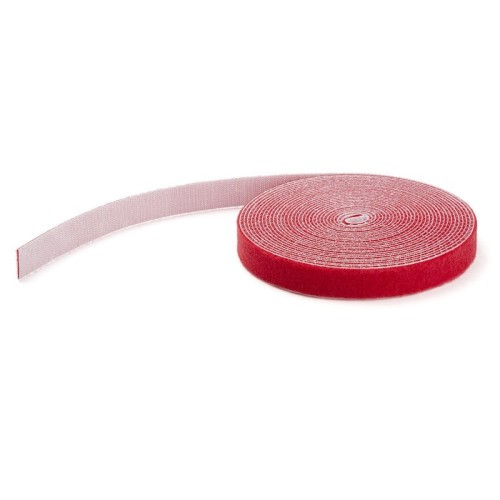 Startech cinta de velcro sujetacable 30m rojo